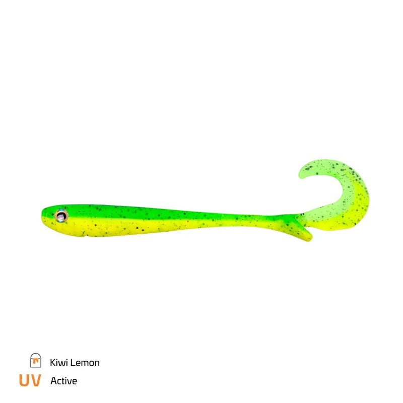 Zeck Baby Butcher 14 cm Kiwi Lemon – silikonska varalica za štuku, smuđa i soma, 2 komada