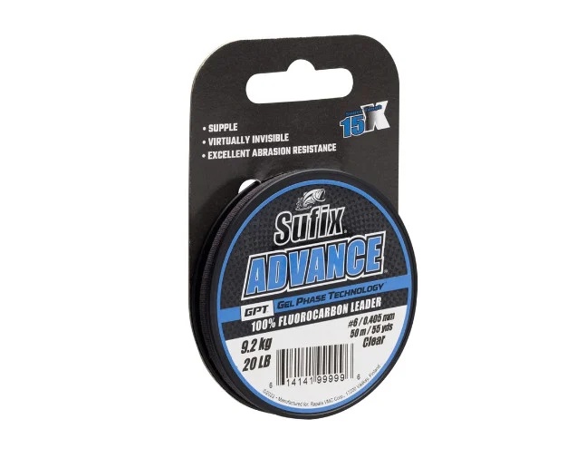 Sufix Advance Fluorocarbon Leader 0.280mm 50m Clear