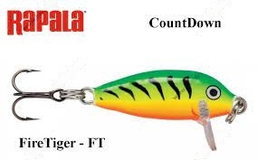 VOBLER RAPALA COUNTDOWN CD-1 SINKING FT FIRETIGER